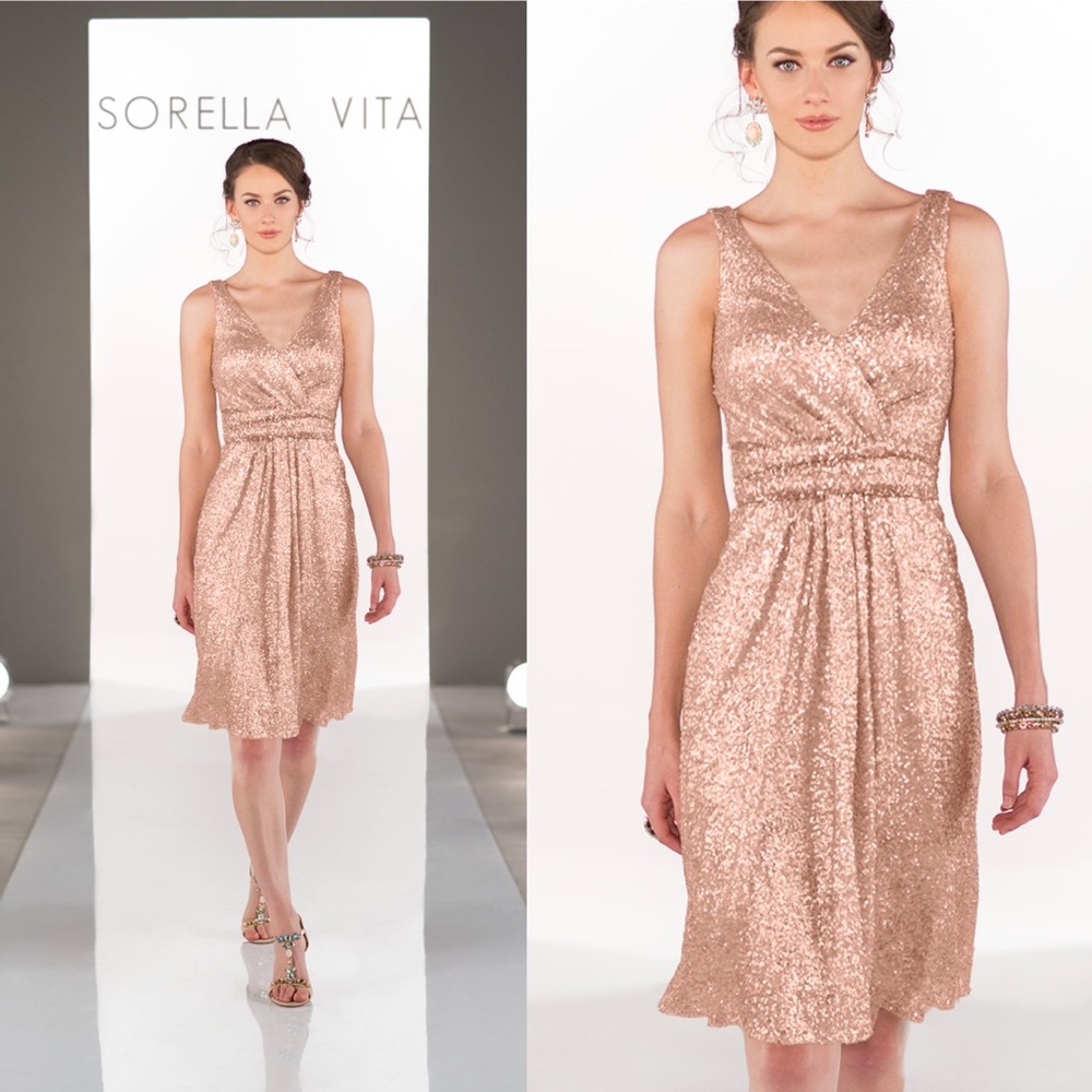 Sorella Vita MetallicStyle8685 Cocktail bridesmaid